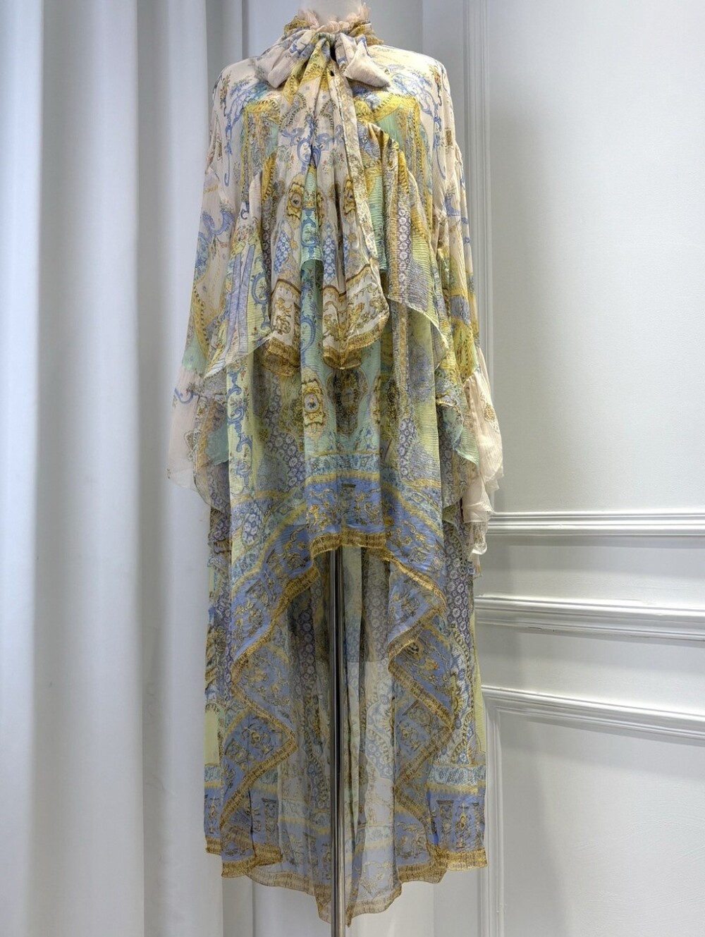 Camilla ruffle high low dress with long sleevein East of istanbul - Picture 8 of 16